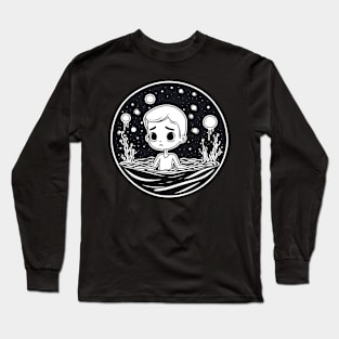 Creepy pasta kid in the Ramen Stars Long Sleeve T-Shirt